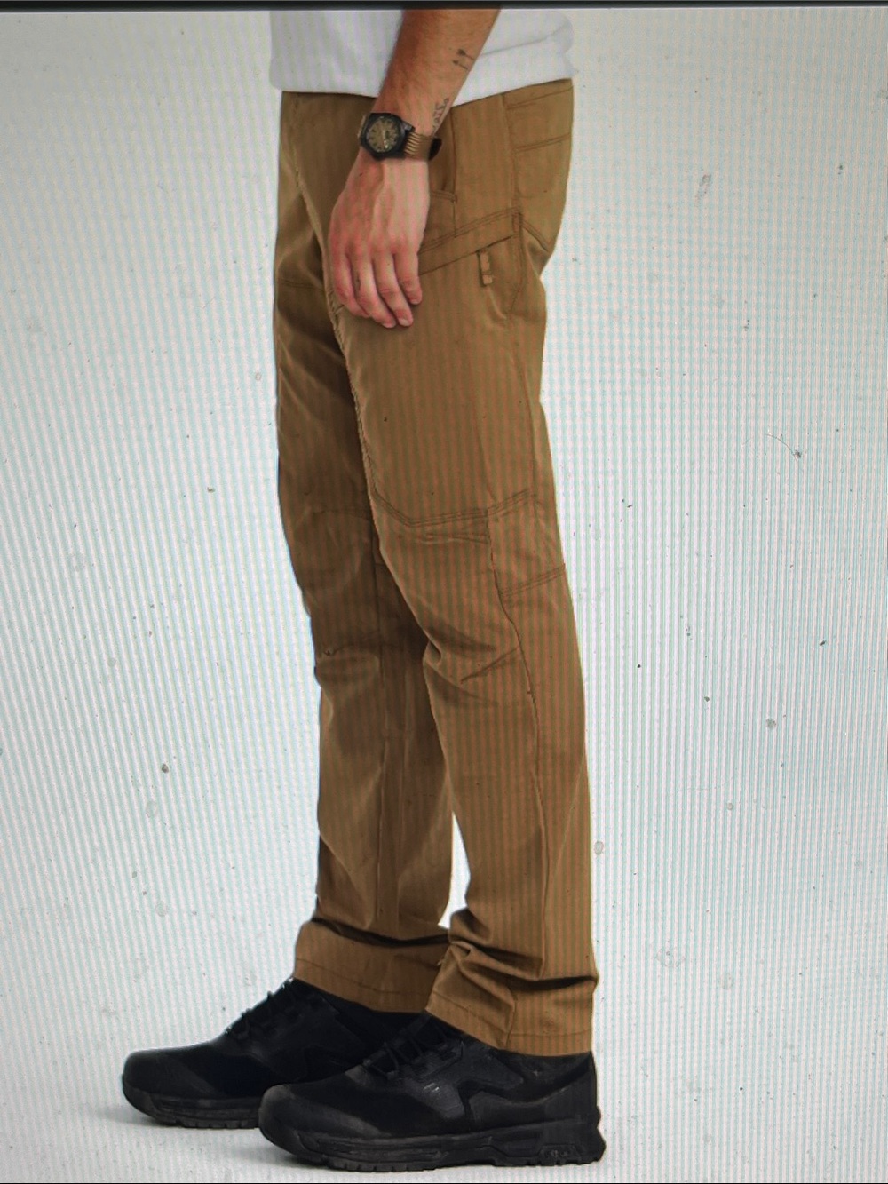 Men's 5.11 Slim Ridge Utility Pants in Kangaroo - Picture 3 of 9
